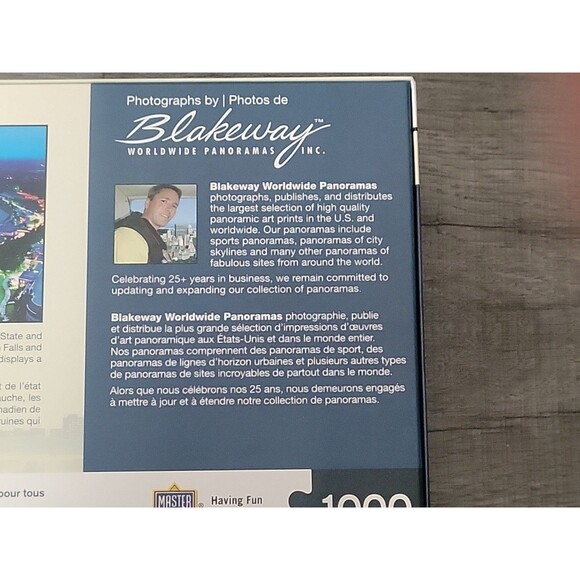 Niagara Falls Master Pieces NFL 1000 Piece Panoramic Puzzle New - Picture 9 of 10